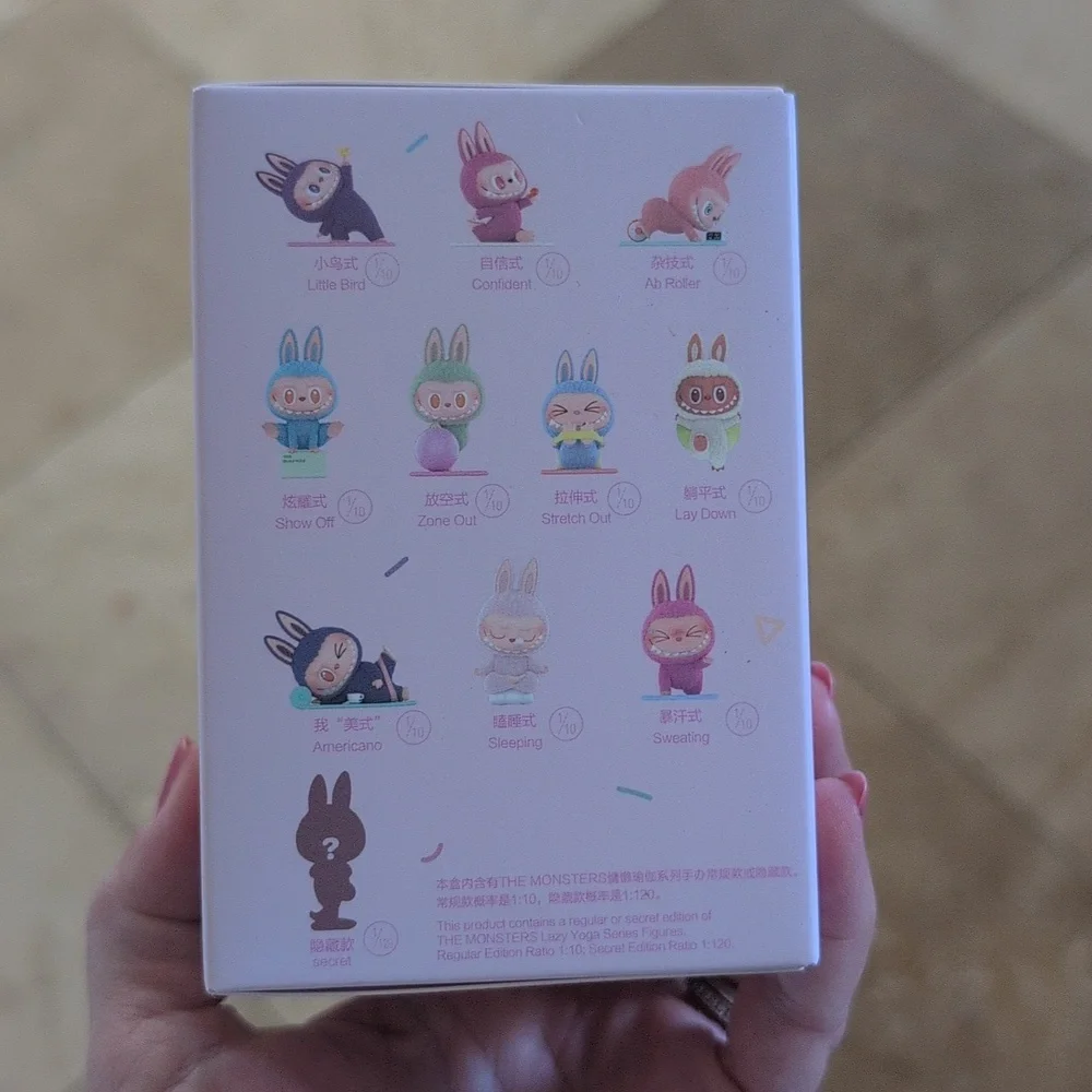 new unopened lazy yoga labubu figure AB ROLLER - Picture 4 of 9